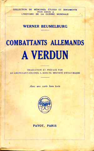 Combattants Allemands � Verdun (Werner Beumelburg - Ed. 1934)